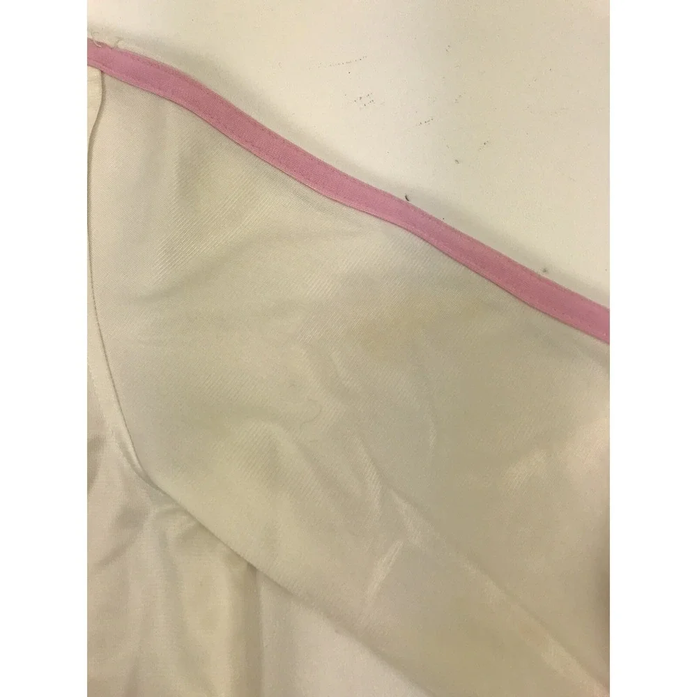 Disney Bambi Track Jacket Youth Size Small White PInk Vintage